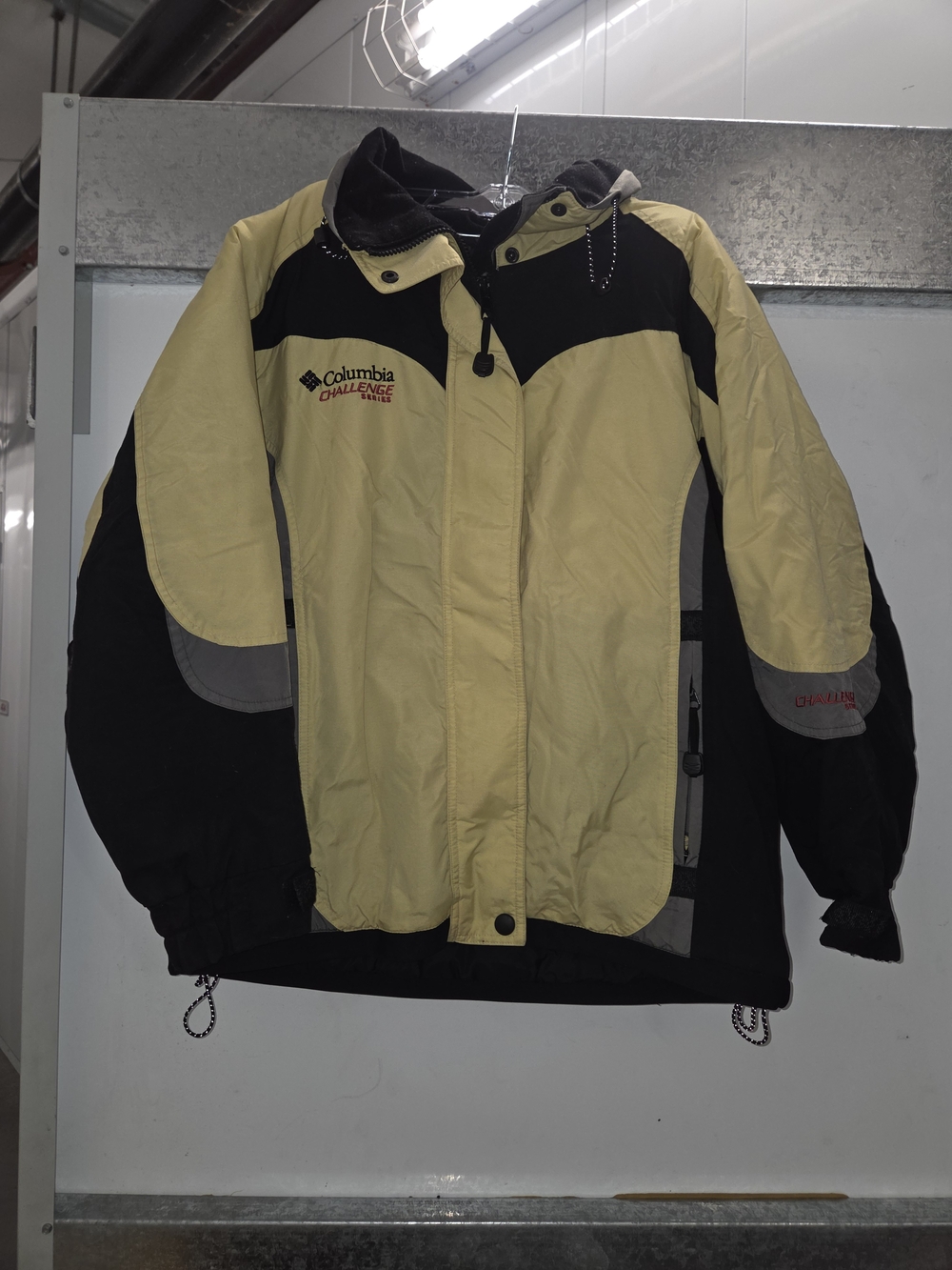 Columbia Two-Tone Black and Yellow Ski Jacket